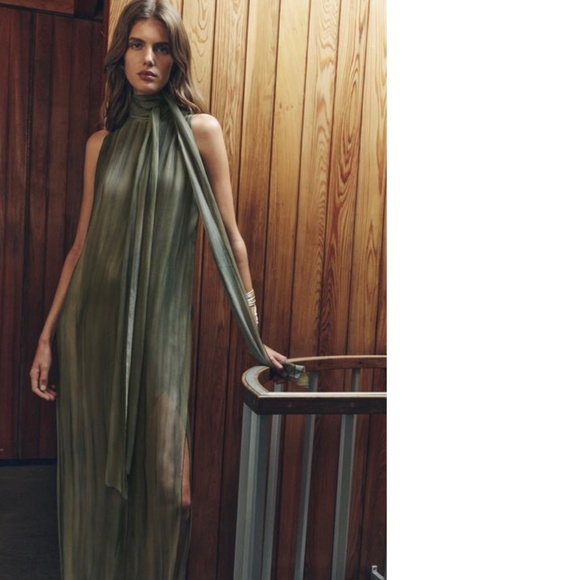Zara PRINTED STRUCTURED DRESS ZW COLLECTION - Picture 1 of 11